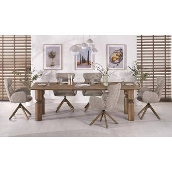 Halmar Разтегателна маса Melton светъл орех