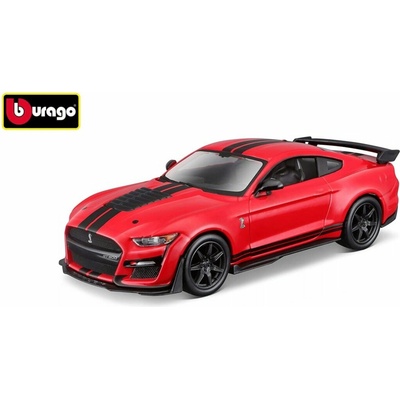 Bburago Autá HOBBY 2020 Mustang Shelby GT500 červená 1:32