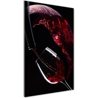 Vertikálny foto obraz sklenený Červené víno 50x100 cm