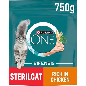 PURINA ONE Bifensis Sterilcat с пиле и пшеница 750 г