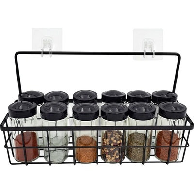 Orion Sada kořenek BLACK 80 ml v černém kovovém košíku RADKA + 2 háčky 12 ks