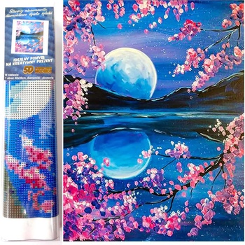 Norimpex - Puzzle Diamant painting: Rising moon 30x40cm - 1 - 39 piese