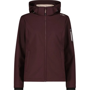 CMP Дамско софтшел яке CMP Women's Softshell Jacket Zip Hood Softshell jacket - Black Berry - размер 50 (EU) (103-2141-2219)