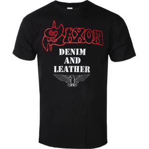 Plastic head Мъжка тениска saxon - denim and leather - plastic head - phd11784