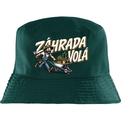 Fajntričko Klobúk s potlačou Záhrada volá