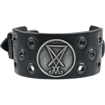 Image 1 of Leather & steel fashion Гривна Луцифери - пръстен черен - lsf1 65