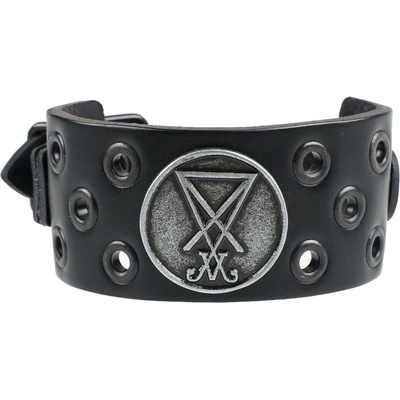 Leather & steel fashion Гривна Луцифери - пръстен черен - lsf1 65