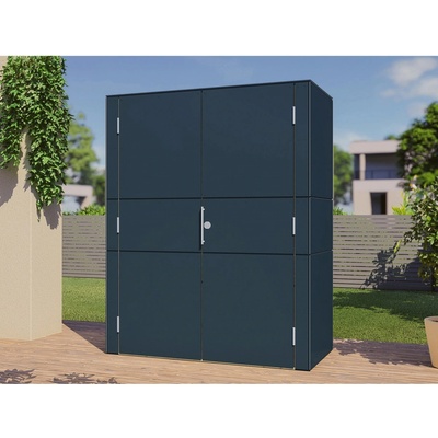 Bertilo HPL Highboard 155 x 75 x 193 cm antracit