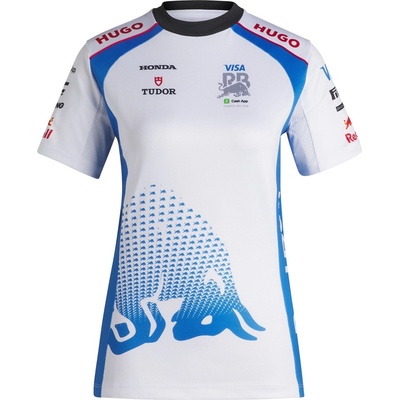 Hugo Дамска тениска Hugo Visa Cash App Red Bull F1 2025 T-Shirt Womens - White