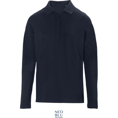 NEOBLU Polokošile Owen LSL Women piqué těžká bavlna dlouhý rukáv dámská COT24439704602 night blue