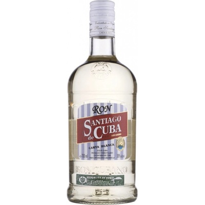 Santiago De Cuba Carta Blanca 38% 0,7 l (čistá fľaša)