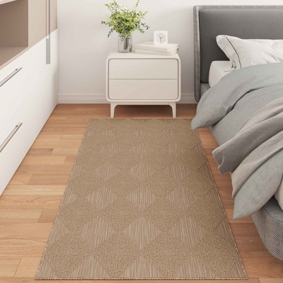 vidaXL Килим за вътрешна и външна употреба AGIRA Натурално 150 x 80 cm (42022547)