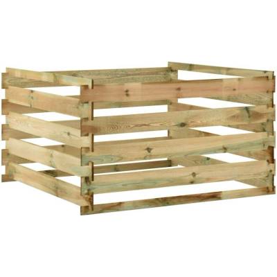 vidaXL laťkový zahradní kompostér 120x120x70 cm impregnovaná borovice 11461.316060