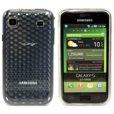Samsung Силиконов Калъф за Samsung Galaxy S Бял + Протектор