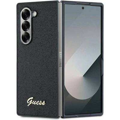 GUESS 4G калъф Glitter Script за Samsung Galaxy Z Fold 6 - черен (3666339322632)