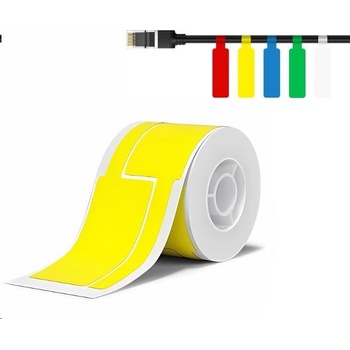 NIIMBOT 1EA01174201, 25x76mm, 200 бр, жълт самозалепващи се етикети за кабели (1EA01174201)