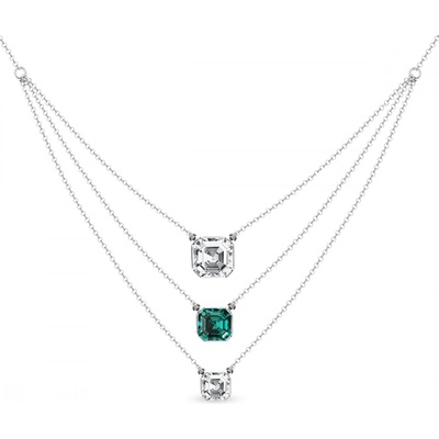 Spark zelený se Swarovski Elements Imperial Trio NK3ROLO4480CEM Emerald