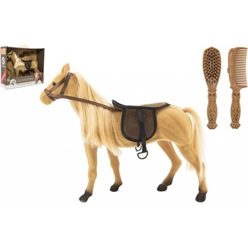 Teddies Kůň velký s doplňky fliška