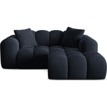 Cosmopolitan Design Тъмносин шенилов ъглов диван (десен ъгъл) Treno - Cosmopolitan Design (COS_RC_S_214_F1_TRENO5)