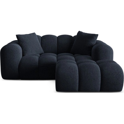 Cosmopolitan Design Тъмносин шенилов ъглов диван (десен ъгъл) Treno - Cosmopolitan Design (COS_RC_S_214_F1_TRENO5)