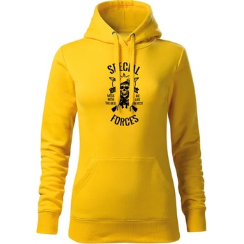 Image 1 of DRAGOWA дамски суитшърт с качулка, Special Forces, жълт, 320г/м2 (5987)