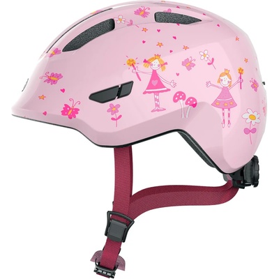 ABUS Детска каска за велосипед Abus Kid's Smiley 3.0 Bike helmet - Rose Princess - размер M 50-55 cm (851-1165-1012)
