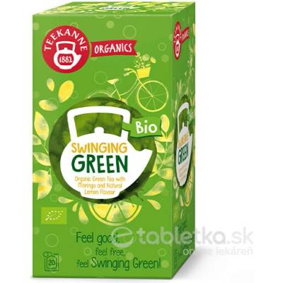 TEEKANNE ORGANICS BIO SWINGING GREEN zelený čaj s moringou a citrónovou arómou 20 x 1,75 g (35 g)
