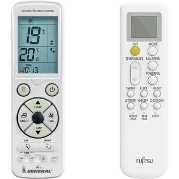 General Fujitsu ar-rpd2e, ar-rpd3e, ar-rpa1e - луксозно с подсветка дистанционно управление (ar-rpd2e, ar-rpd3e, ar-rpa1e)