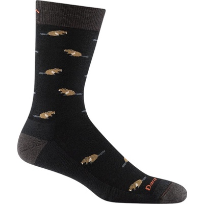 Darn Tough ponožky pánske Lifestyle Crew Lightweight with cushion sawtooth black