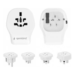 Gembird Universal travel adapter 20W white - mallbg - 34,40 лв