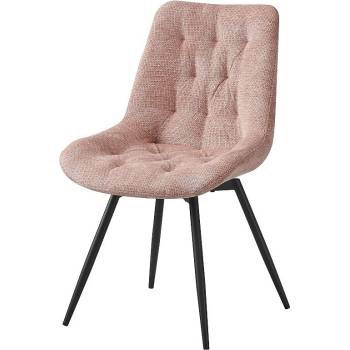 ЕВРОМАР Трапезен стол К-353 светлорозово / черно