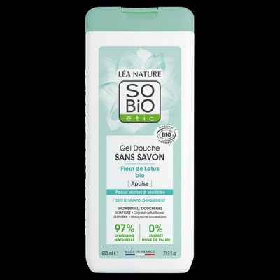 SO’BiO étic sprchový gel s lotosovým květem 650 ml