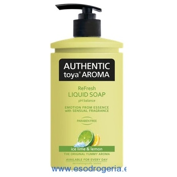 Authentic Toya Aróma Ice Lime & Lemon Tekuté mydlo 400 ml dávkovač