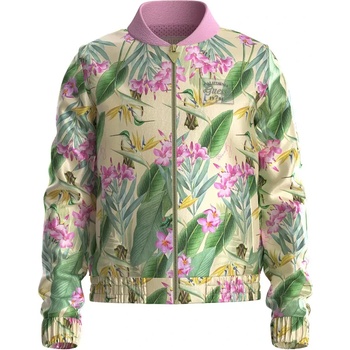 Image 1 of GUESS Яке ветровка за момиче в бежово покрито с тропически мотиви Guess