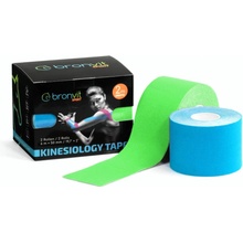 Bronvit Sport Kinesio Tape setmodrá + zelená 2 x 5cm x 6m