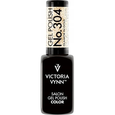 Hybridní lak barevný lak Victoria Vynn 304 glamor in gold 8 ml