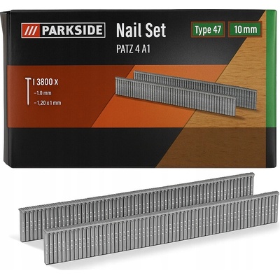 Klince Parkside typ 47, 10 mm, pre klincovačku PAT 4