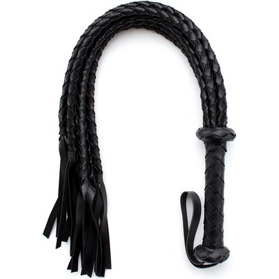 Fetish Addict Braided Flogger 75cm Black
