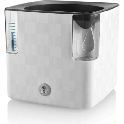 Plastkon Cobble samozavlažovací kvetináč 15x15x14 cm Biela