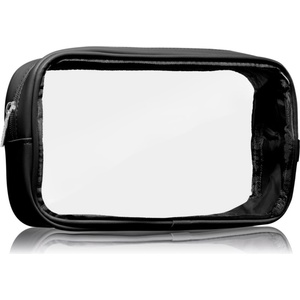 Notino Travel Collection Medium Clear Organizer прозрачна козметична чантичка M Black 24x12, 5x5 cm