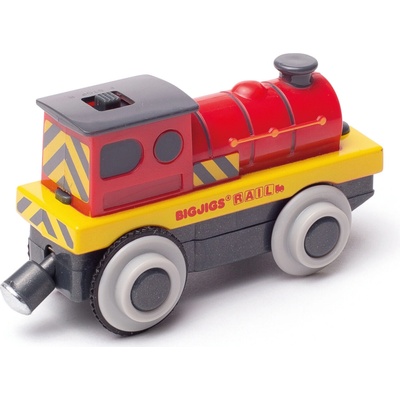 Bigjigs Rail Elektrická lokomotíva Červený silák