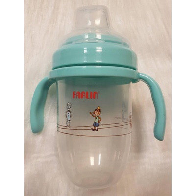 Farlin hrníček Gulu měkké pítko 240 ml Tyrkysový