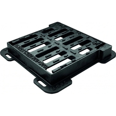 C250 pro revizní šachtu DAKOTA litinový s rámem 400 x 400 mm černý