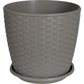 Image 1 of ALEANA САКСИЯ РАТАН С ПОДЛОЖКА 20x18см КАКАО (114057)