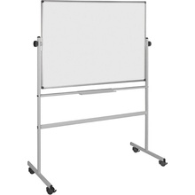 Bi-Office Mobilná otočná obojstranná keramická tabuľa, magnetická, biela, 1500 x 1200 mm