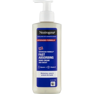 Johnson & Johnson Крем за ръце Neutrogena 150 мл, бързо абсорбиращ се