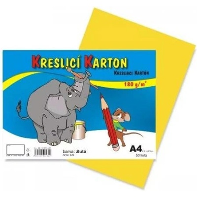STEPA Karton A4 180 g žlutý 50ks