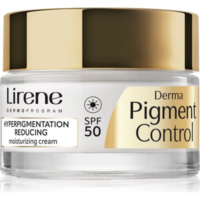 Lirene Derma Pigment Control Cream SPF 50 озаряващ хидратиращ крем против пигментни петна SPF 50 50ml