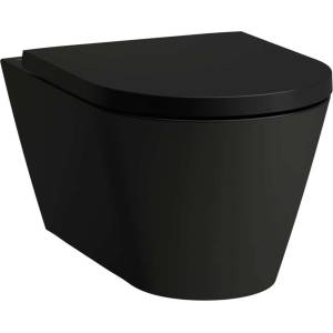 Laufen Kartell - Висяща тоалетна, без рамка, матово черна H8213317160001 (H8213317160001)