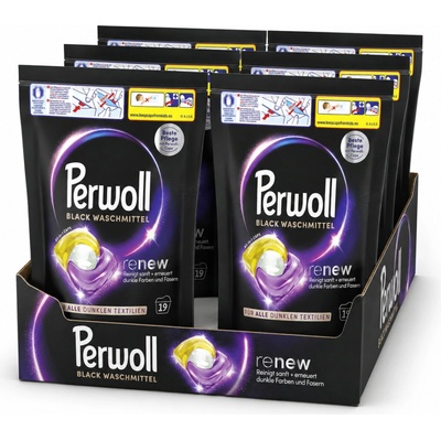 Perwoll Renew & Care Caps na tmavé prádlo 6 x 19 PD